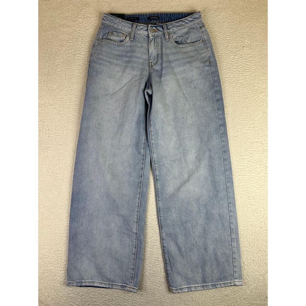 Wild‎ Fable Low-Rise Baggy Jean Rigid Denim Jeans Womens 6 Blue Light Wash NEW